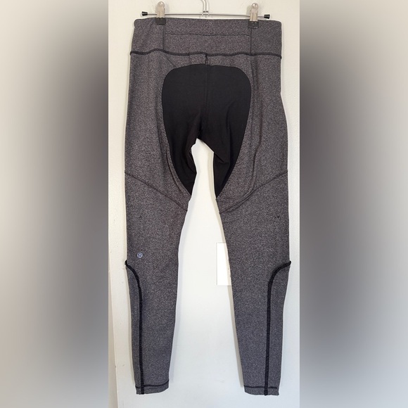 Lululemon Dressage Pant Heathered Black Leggings - Picture 6 of 9